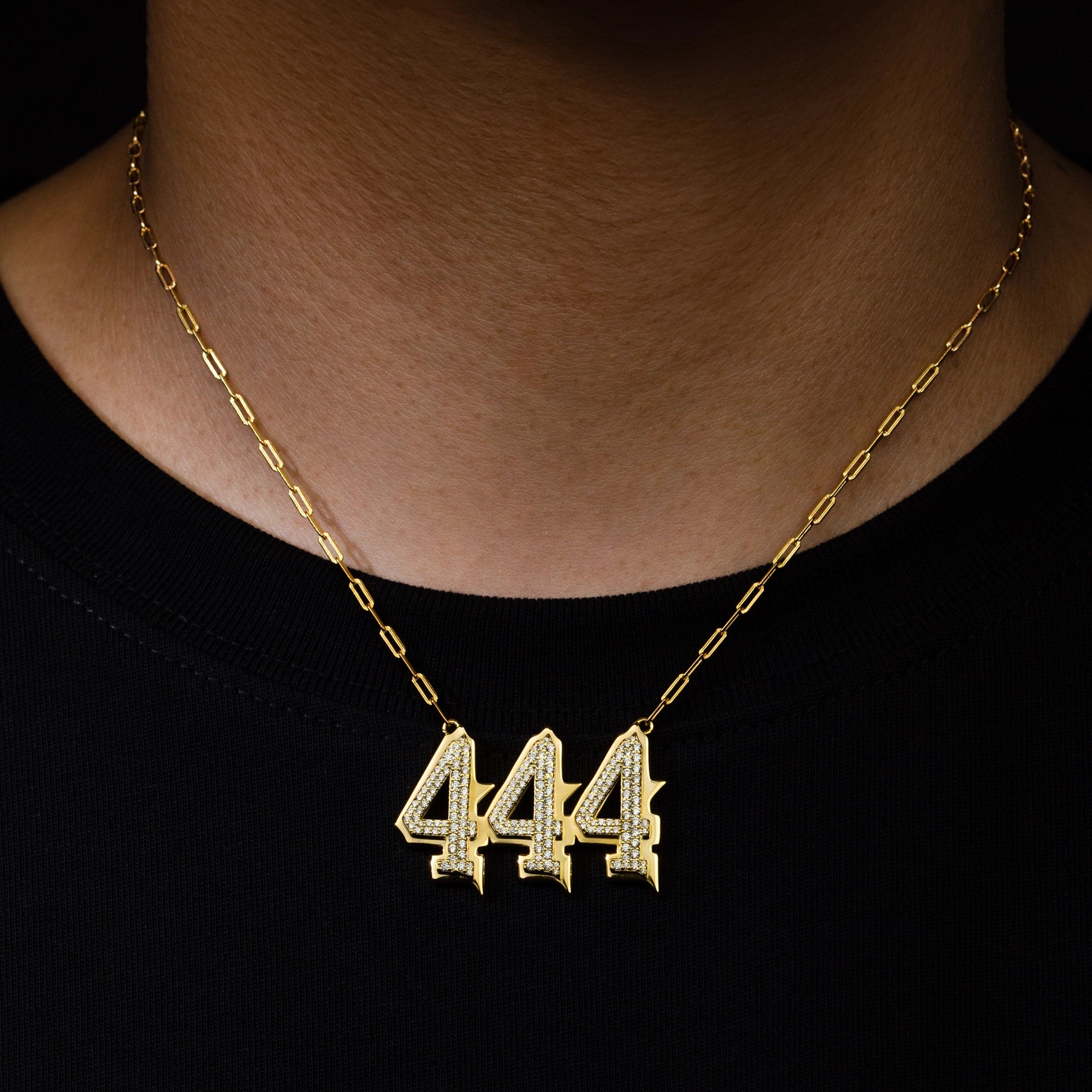 Set 444 Chain + Pendant 18k Gold-Plated