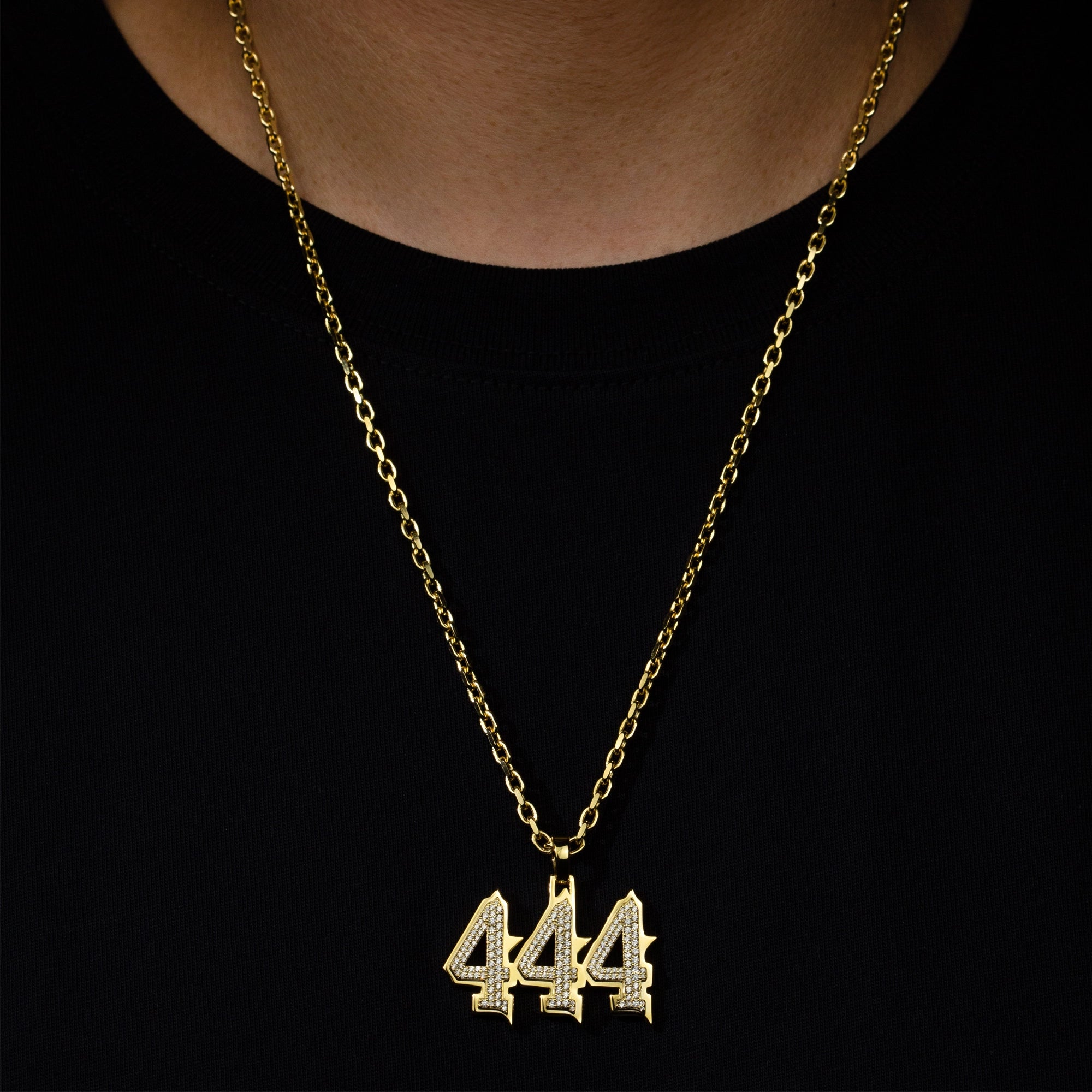 Set 444 Chain + Pendant 18k Gold-Plated