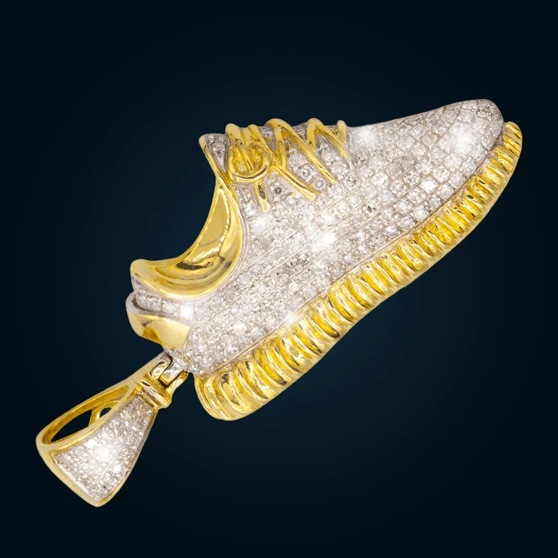 Dije tenis de Oro Amarillo con Diamantes